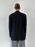 Yves Saint Laurent 90s Wool Woven Single Breasted Blazer - 42R/L - SYLK