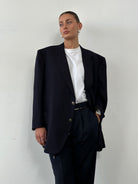 Christian Dior Pure Brushed Wool Bespoke Hardware Blazer - XXL - SYLK