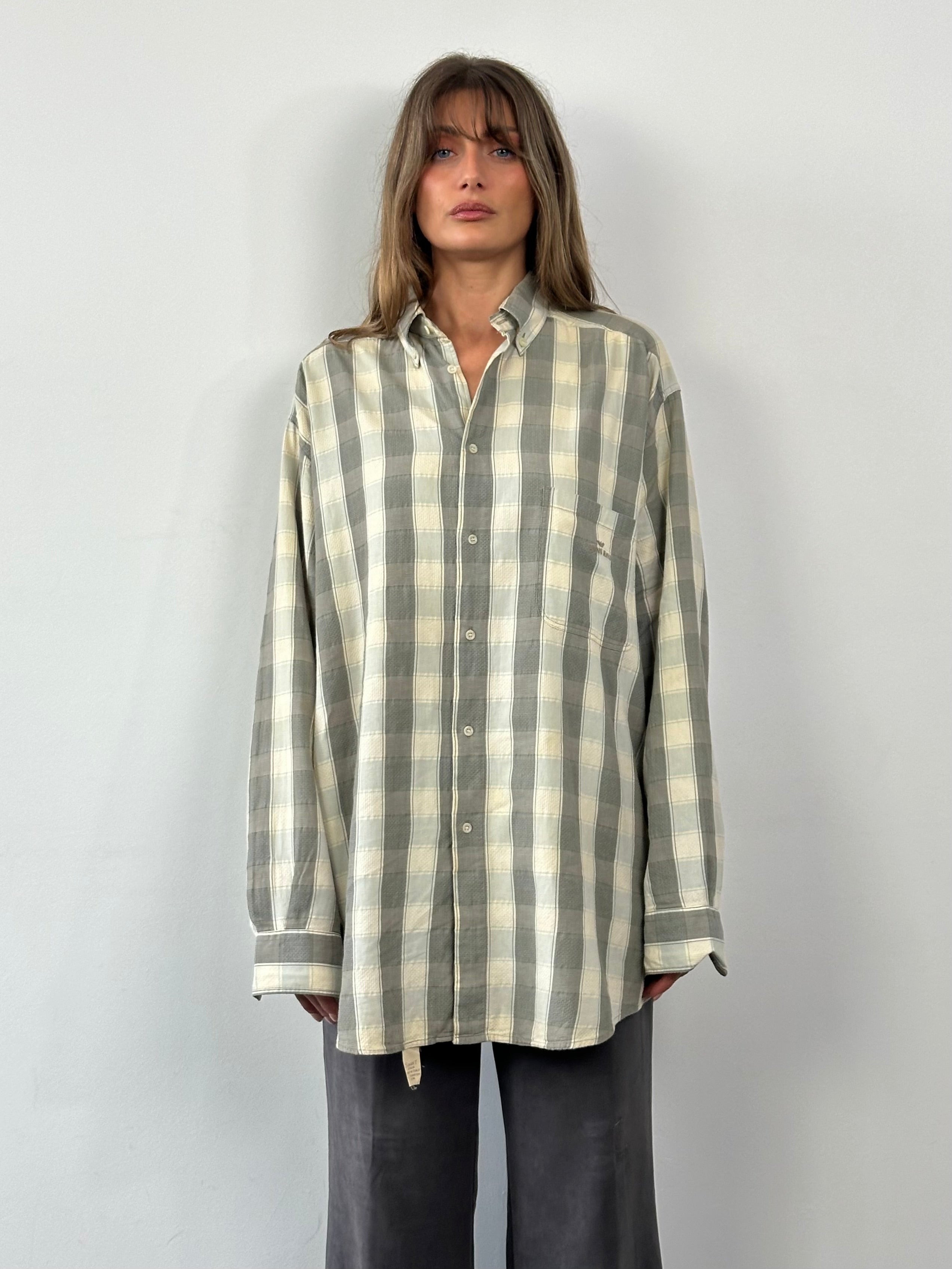 Armani Jeans Check Pure Cotton Flannel Logo Shirt - XXL - SYLK