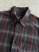 Armani Jeans Check Pure Cotton Flannel Logo Shirt - L - SYLK