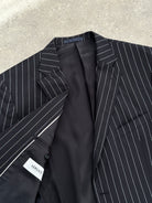 Versace Collction Stripe Pure Wool Single Breasted Blazer - 48R/XL - SYLK