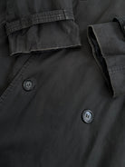 Yves Saint Laurent Cotton Double Breasted Belted Coat - XL - SYLK