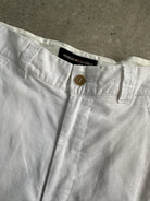 Vintage Linen Cotton Straight Leg High Waisted Trousers - W28 - SYLK
