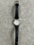 Vintage 1990s Silver Tone Japan Movement Round Quartz Watch - SYLK