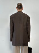 Giorgio Armani Black Label Silk Linen Blazer - 42R/XL - SYLK
