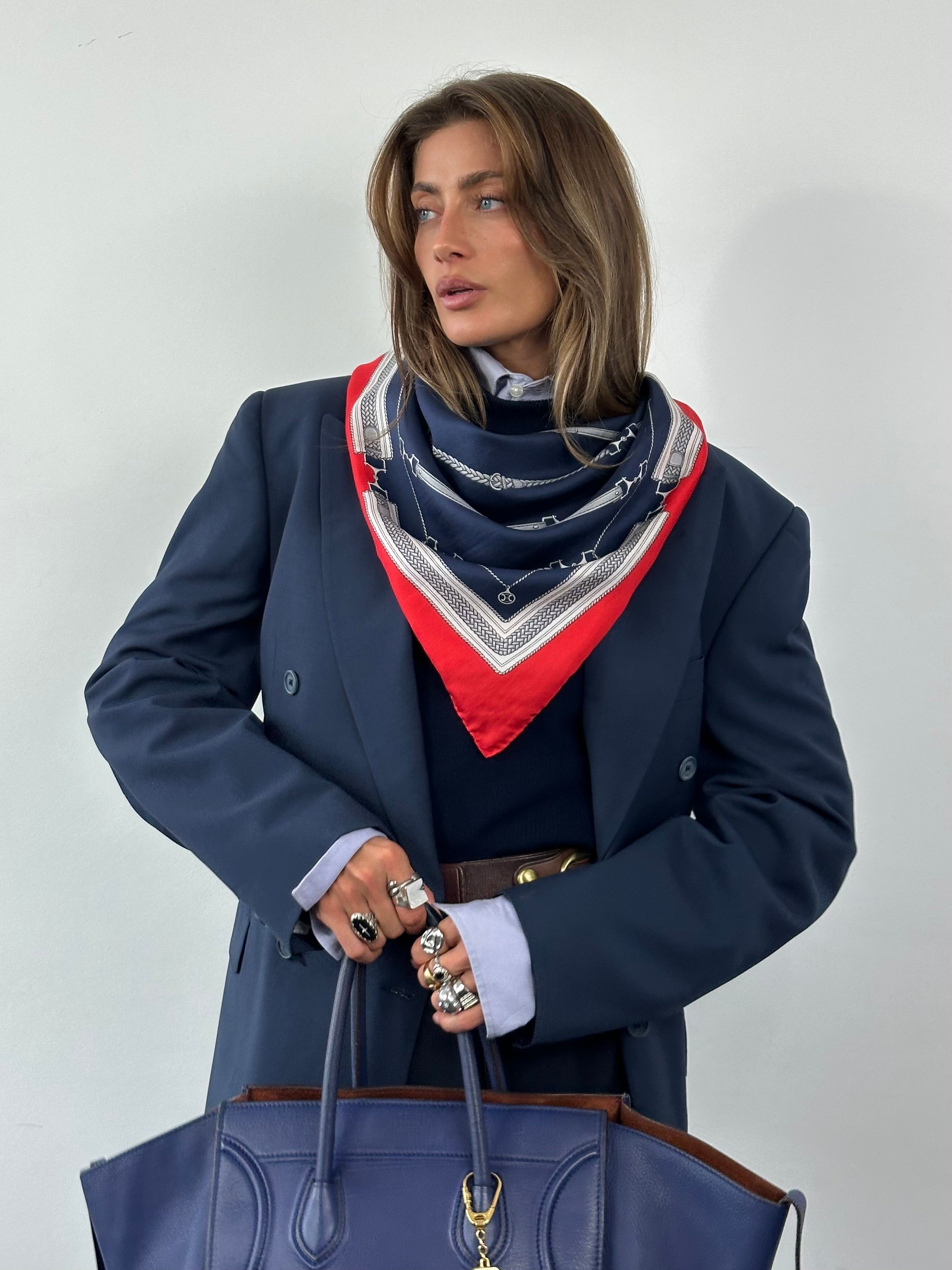 Italian Vintage 1990s Pure Tasmanian Wool Double Breasted Blazer - 42R/XL - SYLK