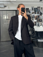 Burberry 1990s Pure Brushed Wool Single Breasted Blazer - 38R/M - SYLK