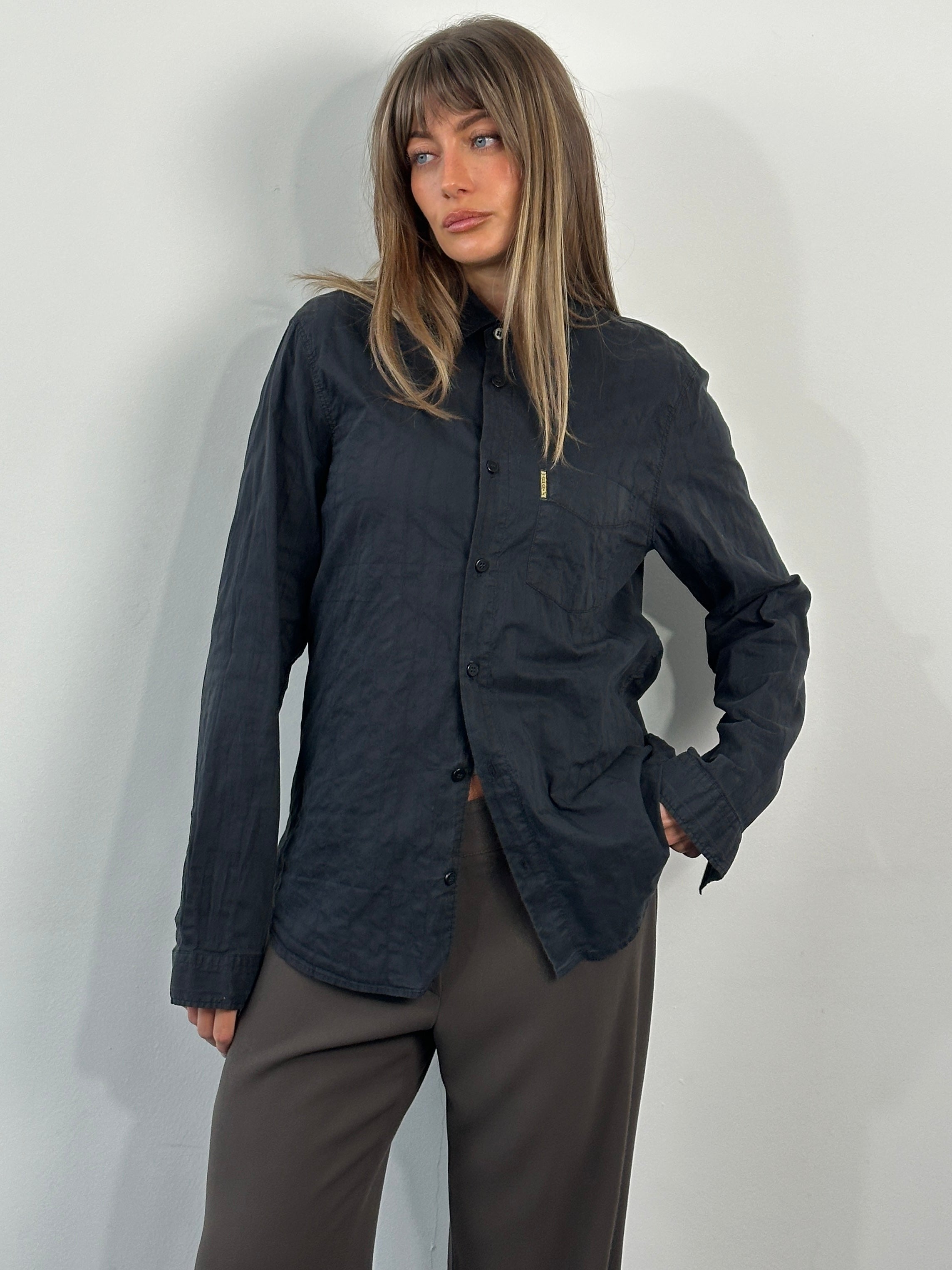 Armani Jeans 1990s Cotton Logo Shirt - SYLK