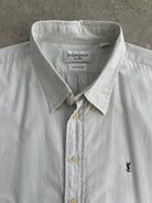 Yves Saint Laurent Pure Cotton Short Sleeve Logo Shirt - XXL - SYLK