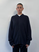 Yves Saint Laurent Lambswool Logo Knitted Cardigan - XXL - SYLK