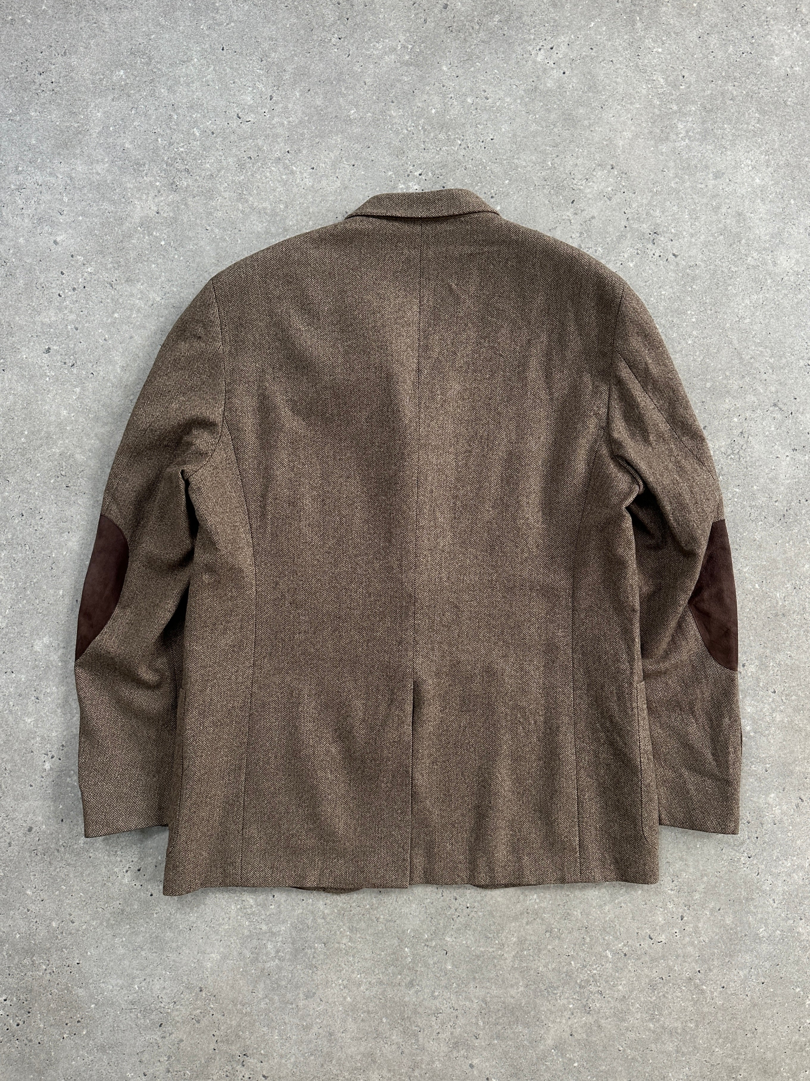 Ralph Lauren Polo 2010s Pure Wool Herringbone Blazer - 44R/XL - SYLK