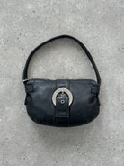 Emporio Armani 2000s Aged Leather Shoulder Bag - SYLK