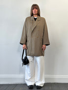 Marella Pure Wool Double Breasted Trench Coat - L/XL - SYLK
