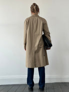 Aquascutum Cotton Concealed Placket Trench Coat - XL - SYLK