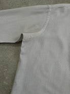 Christian Dior Chemises 1980s Stripe Cotton Logo Shirt - L - SYLK