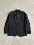 Italian Vintage Pure Wool Shawl Tuxedo Blazer - 46R/XXL - SYLK