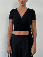Marella Tie Wrap Top - M - SYLK