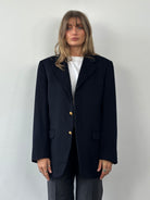 Burberry Pure Brushed Logo Button Blazer - 40R/L - SYLK