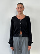 Armani Jeans Cotton Ruffle Cardigan - M - SYLK