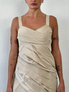 Max Mara Silk Asymmetric Bubble Hem Mini Dress - M/UK10 - SYLK