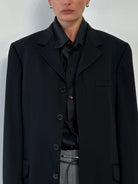 Versace Classic V2 90s Pure Wool Concelled Placket Blazer - 42R/L - SYLK