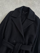 Marella Pure Virgin Wool Double Faced Belted Coat - S - SYLK