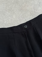 Italian Vintage Straight Leg High Waisted Trousers - W24 - SYLK