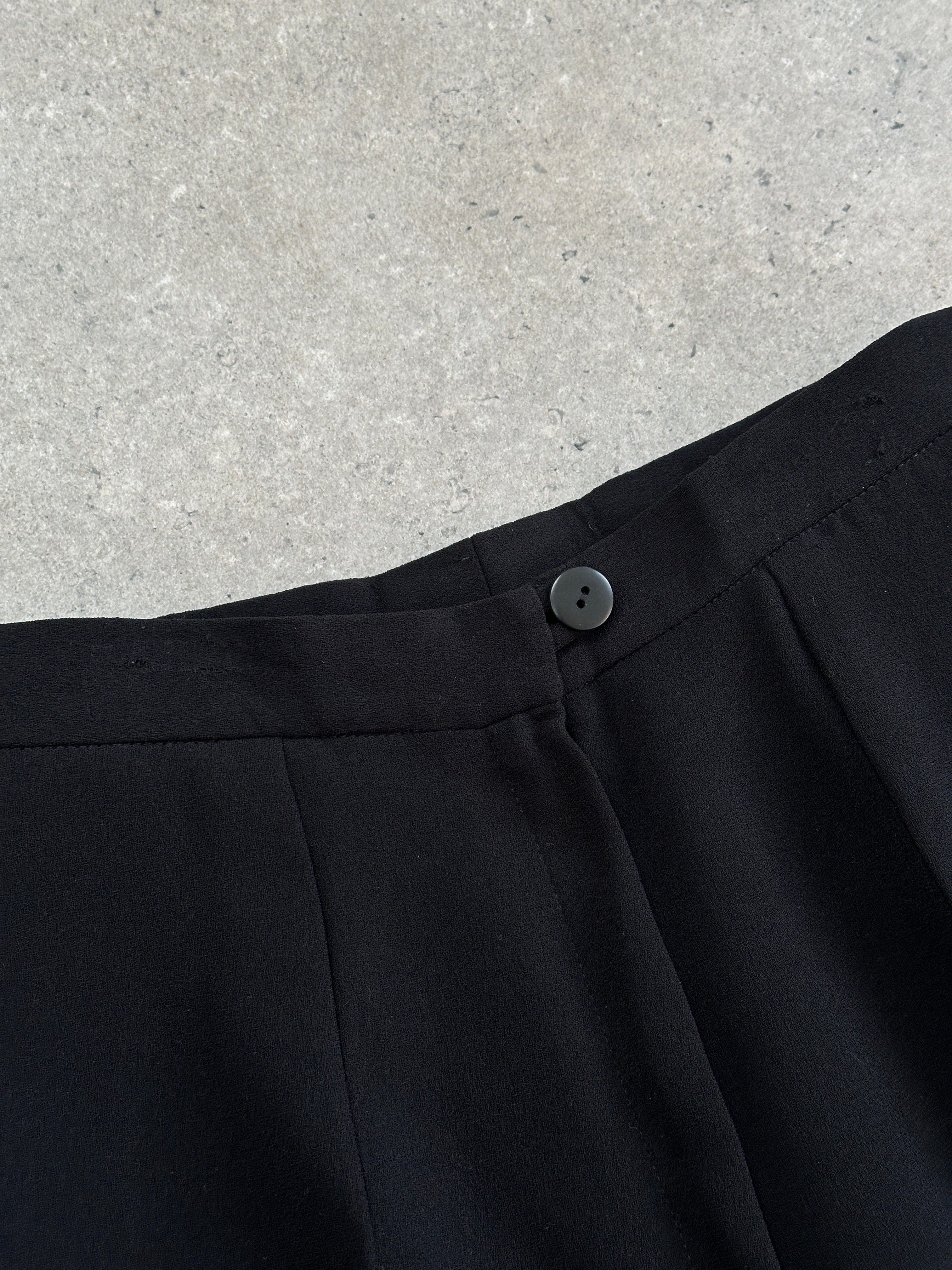 Italian Vintage Straight Leg High Waisted Trousers - W24 - SYLK