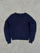 Ralph Lauren Polo Cotton Knitted Logo Jumper - M/L - SYLK