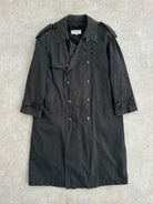 Yves Saint Laurent Cotton Double Breasted Belted Coat - XL - SYLK