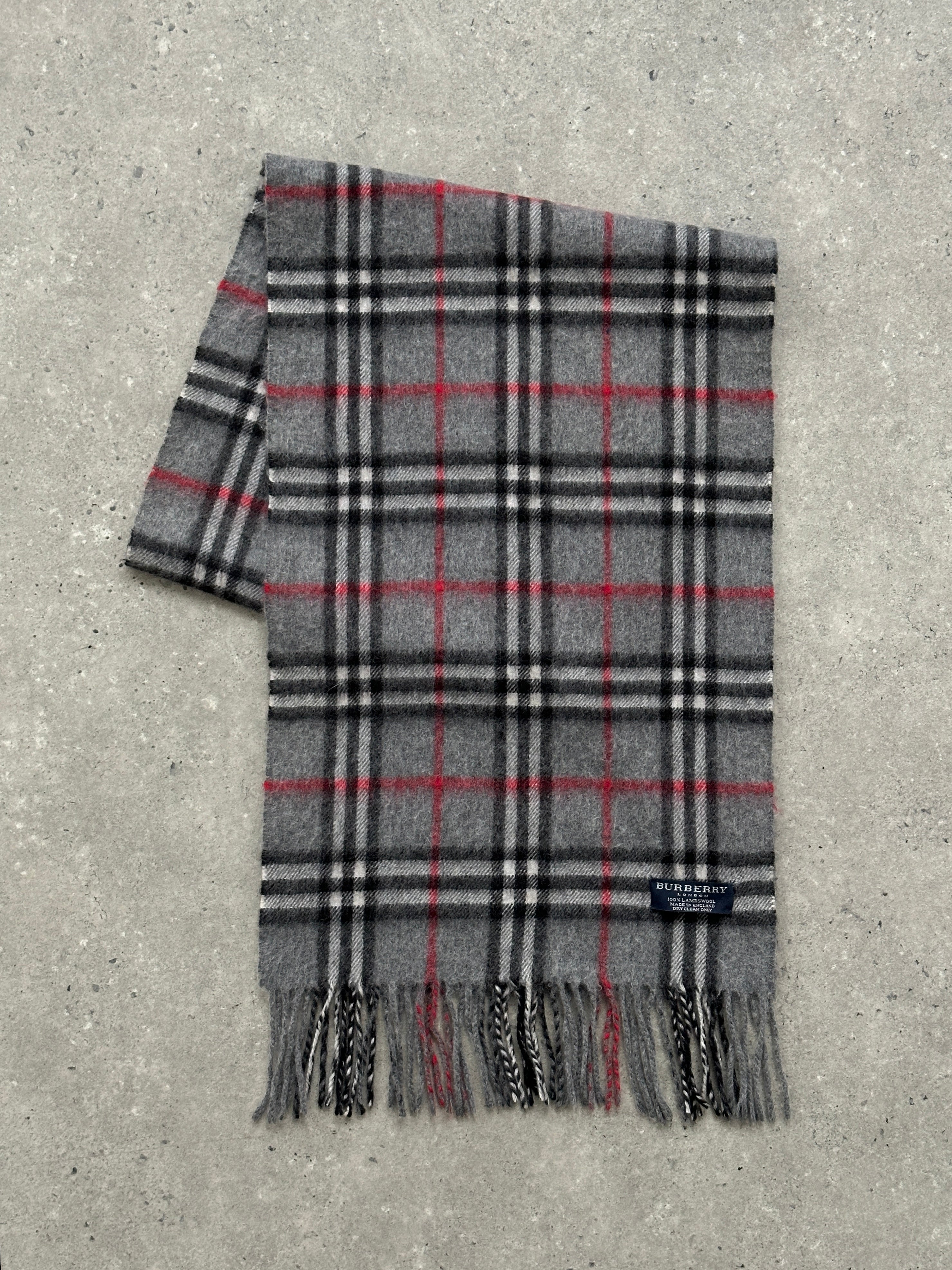 Burberry Pure Lambswool Check Scarf - SYLK