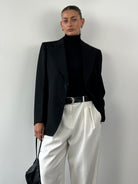 Vintage Wool Single Breasted Blazer - L - SYLK