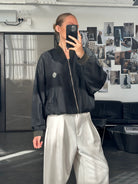 Vintage 1990s Pure Silk Bomber Jacket - M/L - SYLK