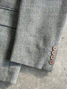 Vintage Brushed Wool Single Breasted Blazer - M - SYLK