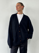 Valentino Wool Bespoke Button Logo Knitted Cardigan - XL - SYLK