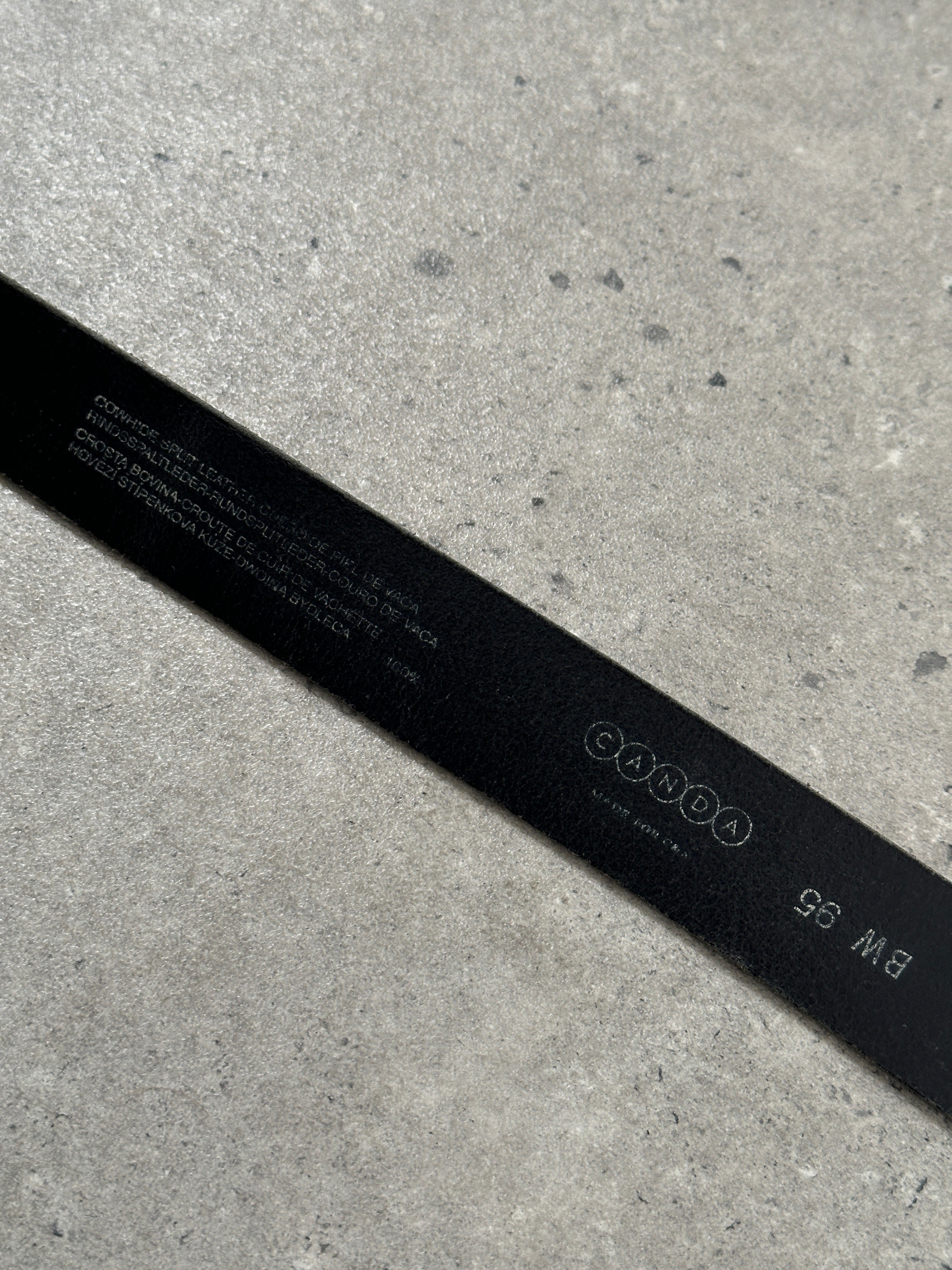 Vintage Chrome Leather Belt W34-38 - SYLK