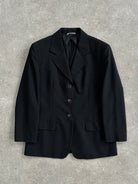 Max Mara Wool Mohair Lightweight Single Breasted Blazer - S - SYLK