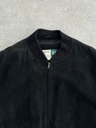 Vintage Suede Bomber Jacket - XXL - SYLK