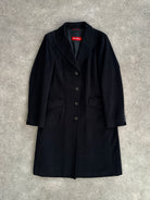 Max Mara Studio Pure Virgin Wool Single Breasted Coat - M/L - SYLK