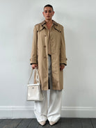 Christian Dior Monsieur Cotton Single Breasted Belted Trench Coat - M - SYLK