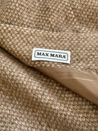 Max Mara Pure Wool Fuzzy Concealed Placket Coat - L - SYLK