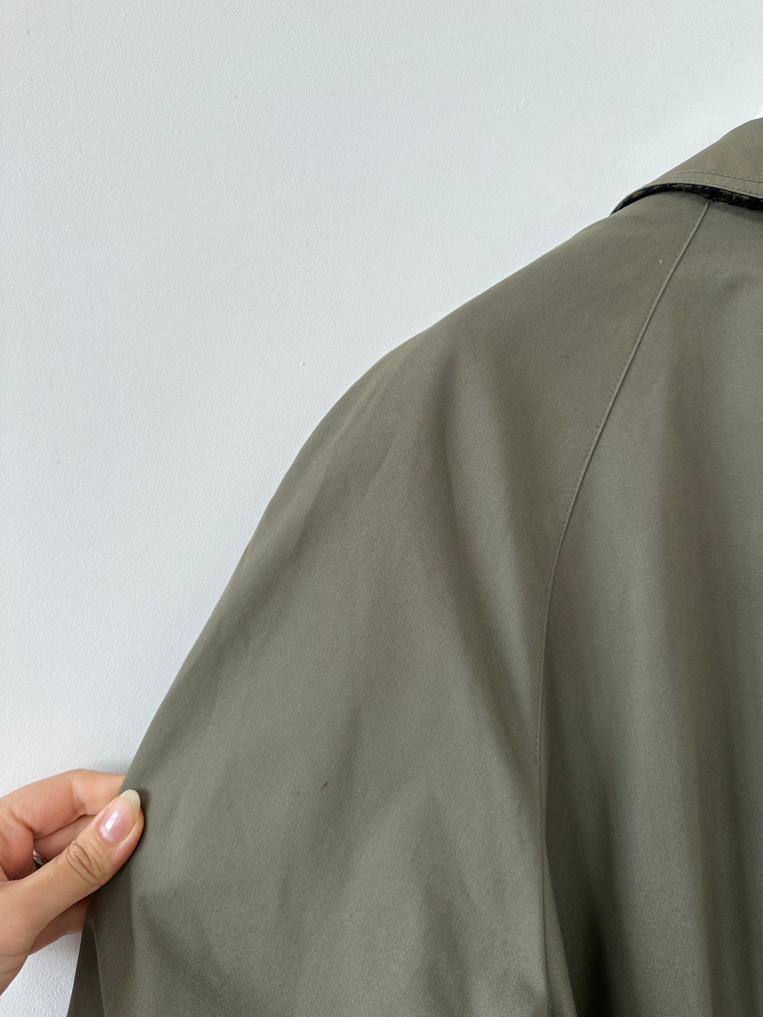 Vintage Reversible Wool Belted Trench Coat - XL - SYLK