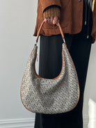 Armani Jeans Monogram Crescent Shoulder Bag - SYLK