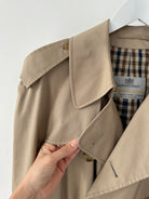 Aquascutum Cotton Double Breasted Belted Trench Coat - XL - SYLK