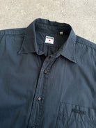 Moschino Pure Cotton Bespoke Button Logo Shirt - L - SYLK