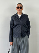 Armani Jeans Showerproof Nylon Lightweight Logo Jacket - S/M - SYLK