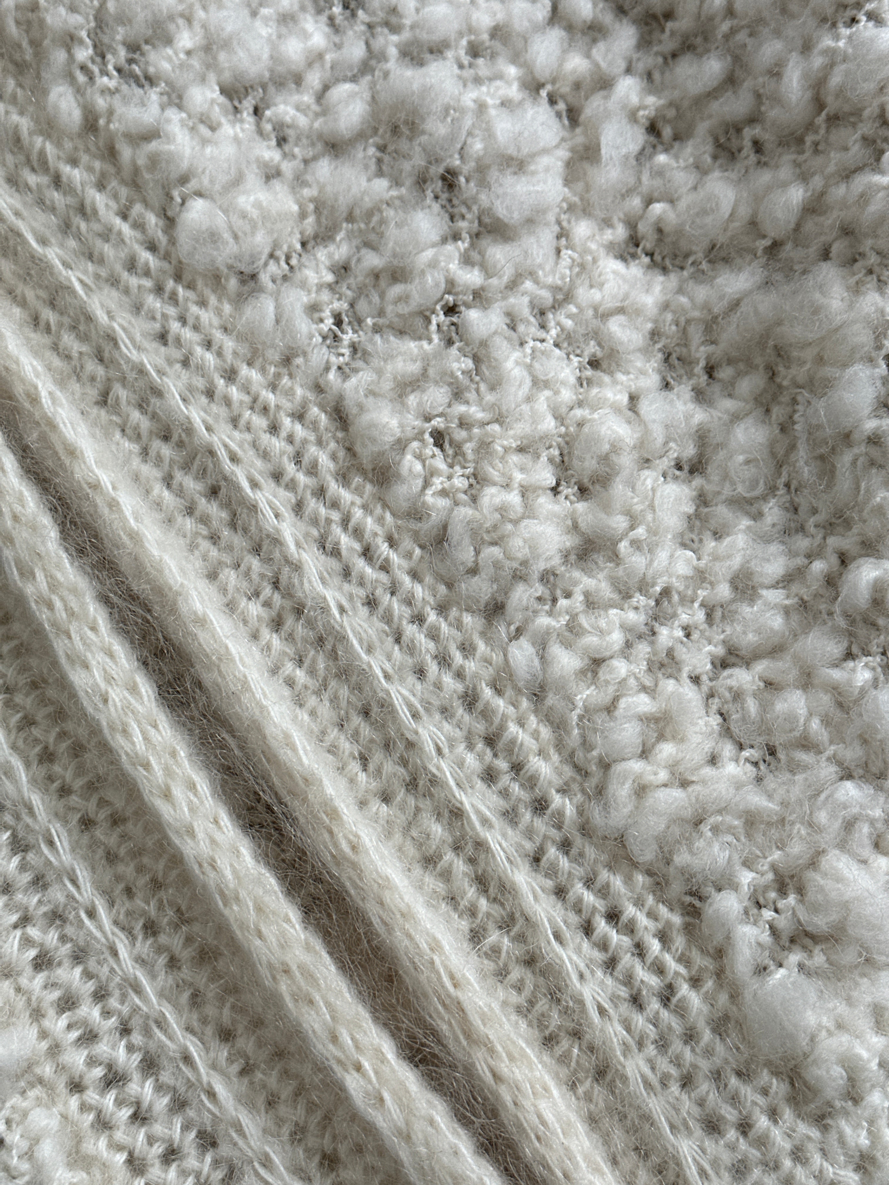 Vintage Wool Mohair Knitted Cardigan - XL - SYLK