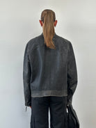 Vintage Distressed Leather Moto Jacket - M/L - SYLK
