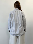 Christian Dior Monsieur Cotton Stripe Logo Shirt - L/XL - SYLK