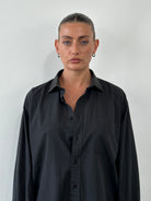 Yves Saint Laurent 00s Cotton Logo Dress Shirt - L - SYLK